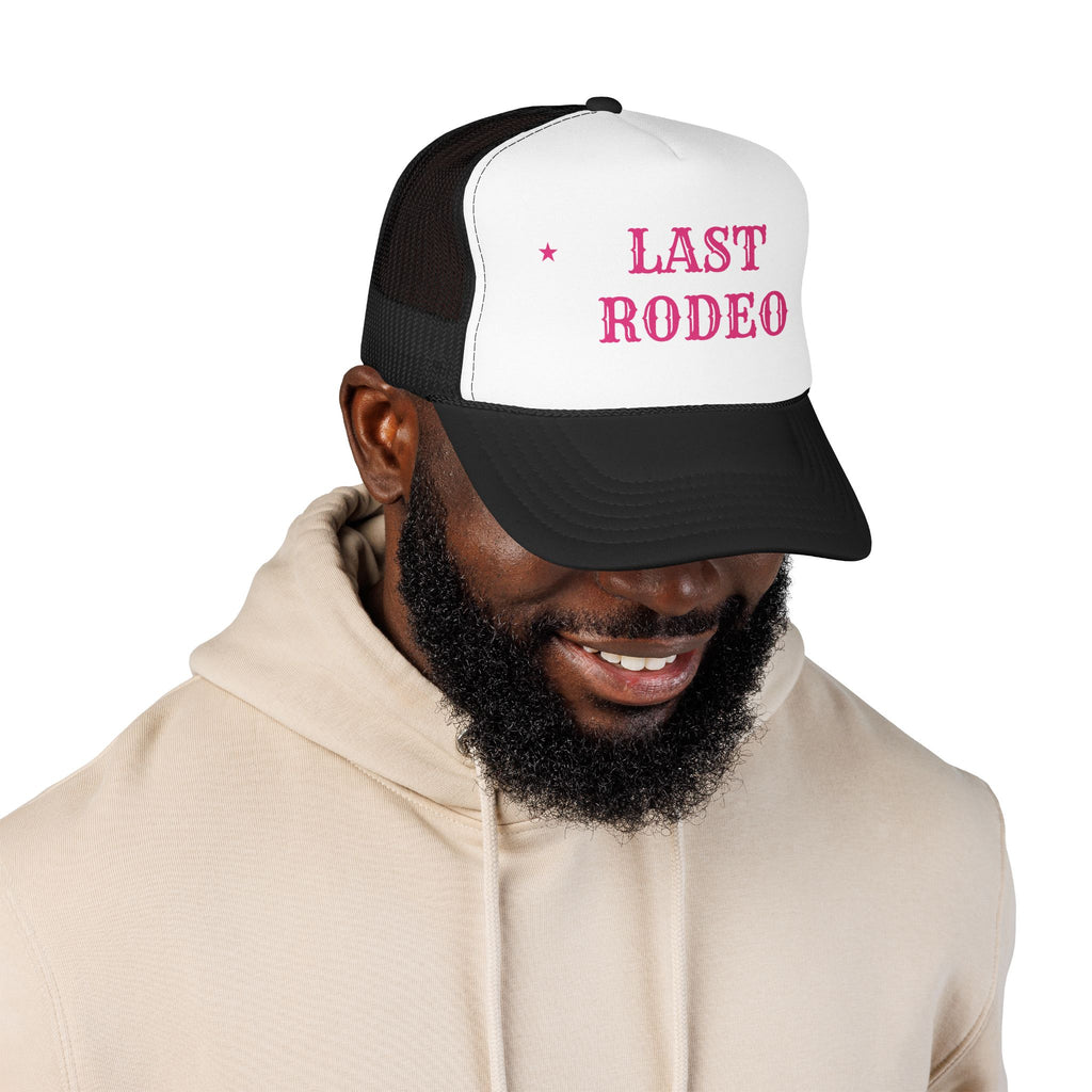 Last Rodeo Trucker Hat, Bachelorette Party Hat, Cowgirl Bachelorette, Bride Squad Foam Trucker Cap, Nashville Bach Hat