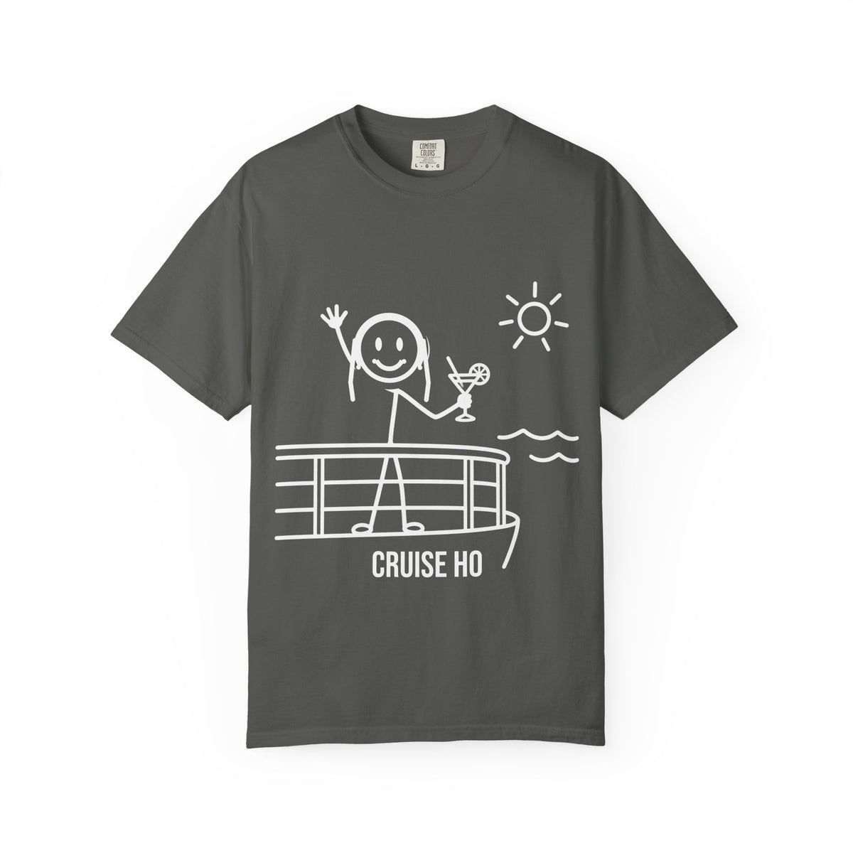 Cruise Ho Tee - Funny Stick Figure Cruise Shirt