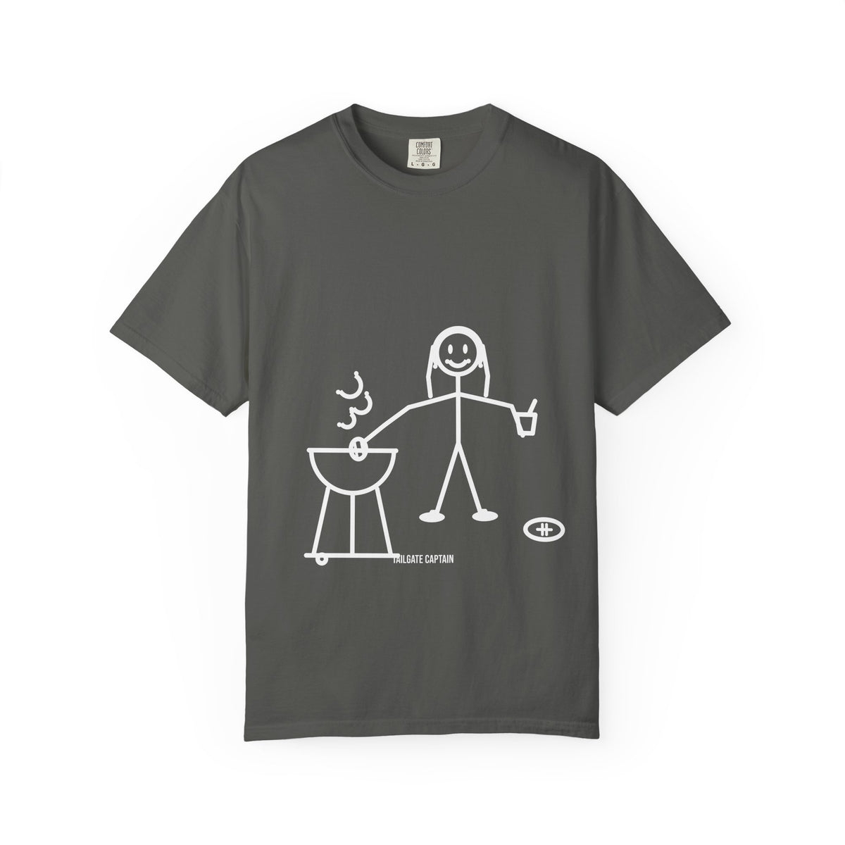 Tailgate Captain Tee - Funny Stick Figure Game Day Shirt (Her Version)