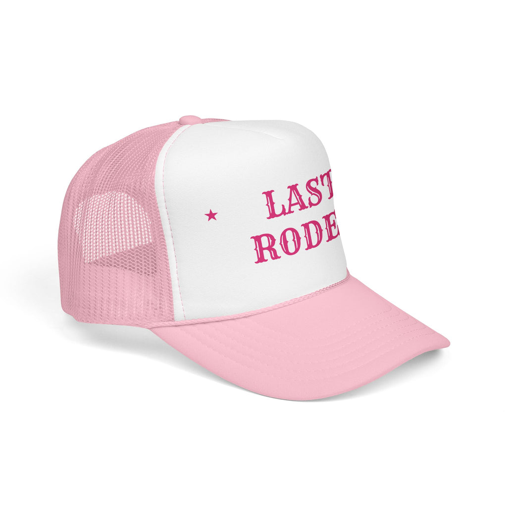 Last Rodeo Trucker Hat, Bachelorette Party Hat, Cowgirl Bachelorette, Bride Squad Foam Trucker Cap, Nashville Bach Hat