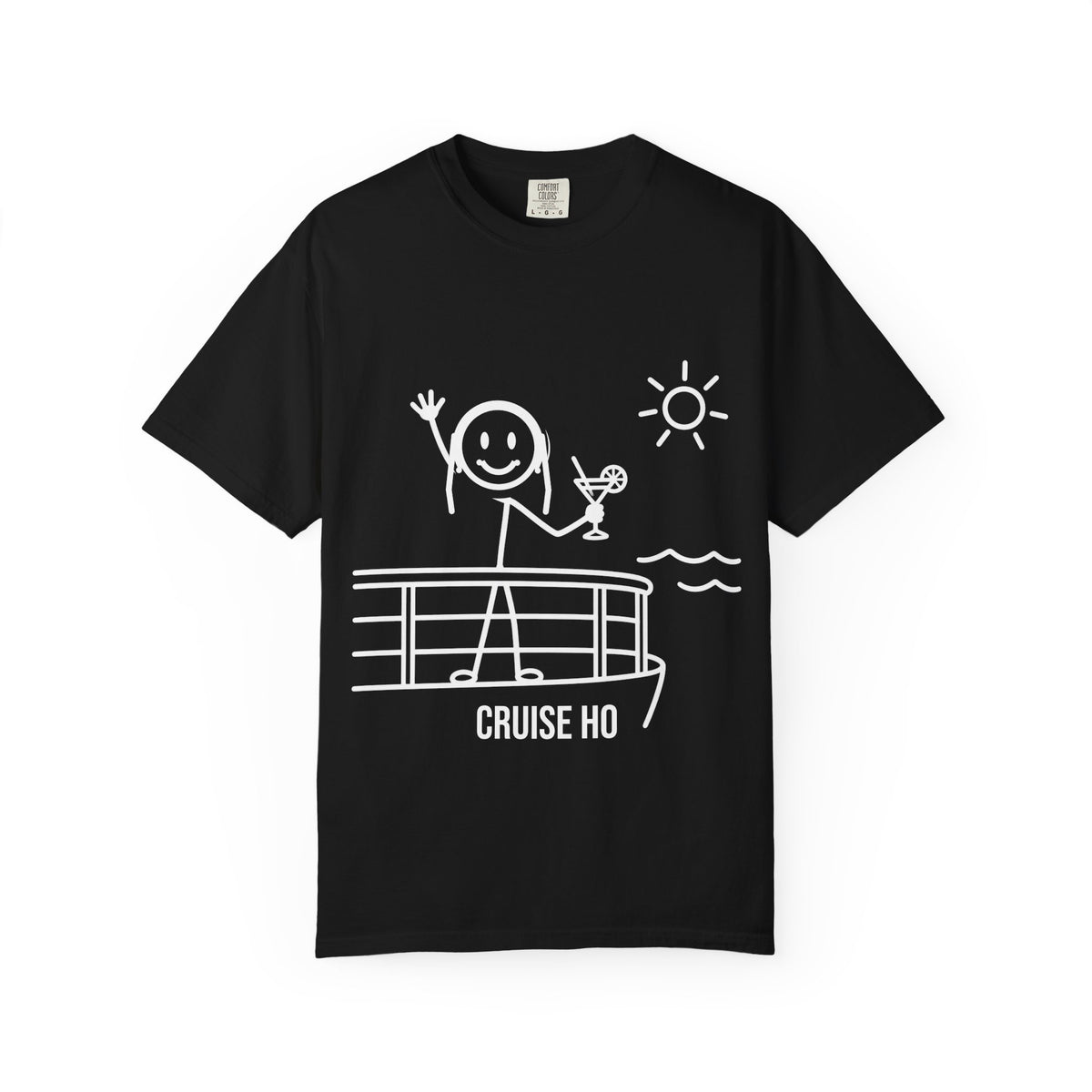 Cruise Ho Tee - Funny Stick Figure Cruise Shirt