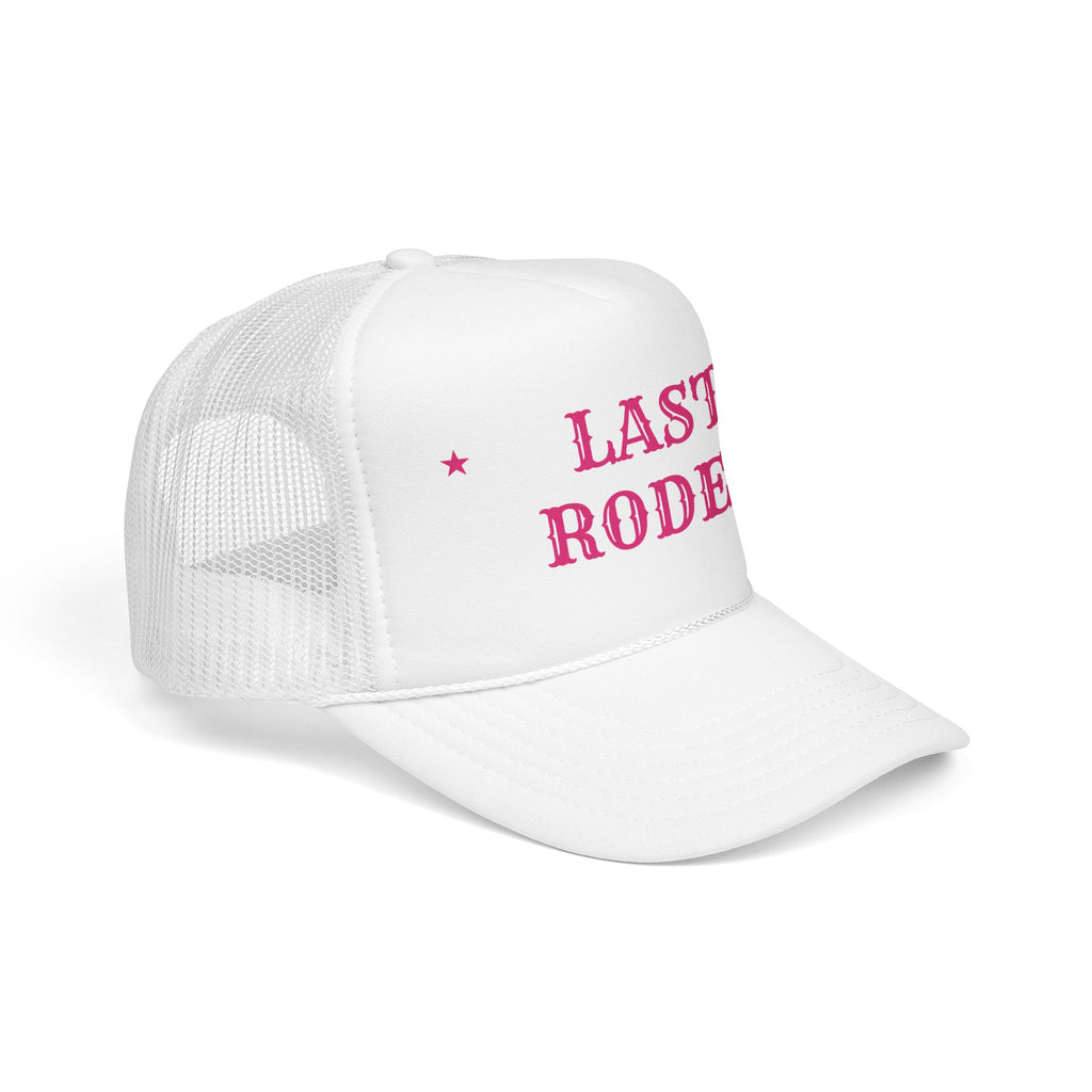 Last Rodeo Trucker Hat, Bachelorette Party Hat, Cowgirl Bachelorette, Bride Squad Foam Trucker Cap, Nashville Bach Hat