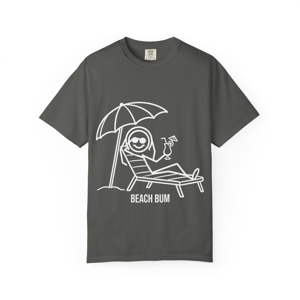 Beach Bum Tee - Funny Stick Figure Beach & Vacation Shirt