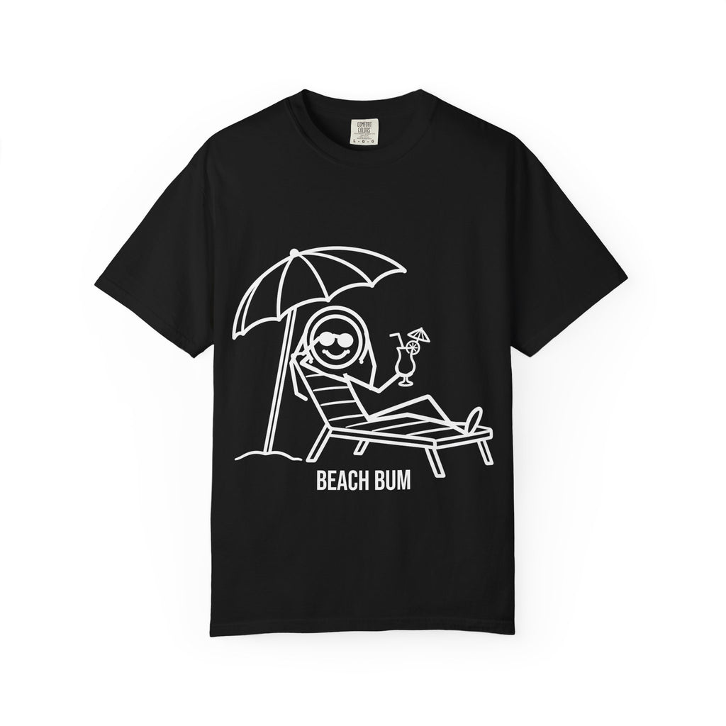 Beach Bum Tee - Funny Stick Figure Beach & Vacation Shirt