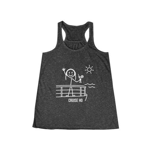 Cruise Ho Racerback Tank - Funny Stick Figure Cruise Tank