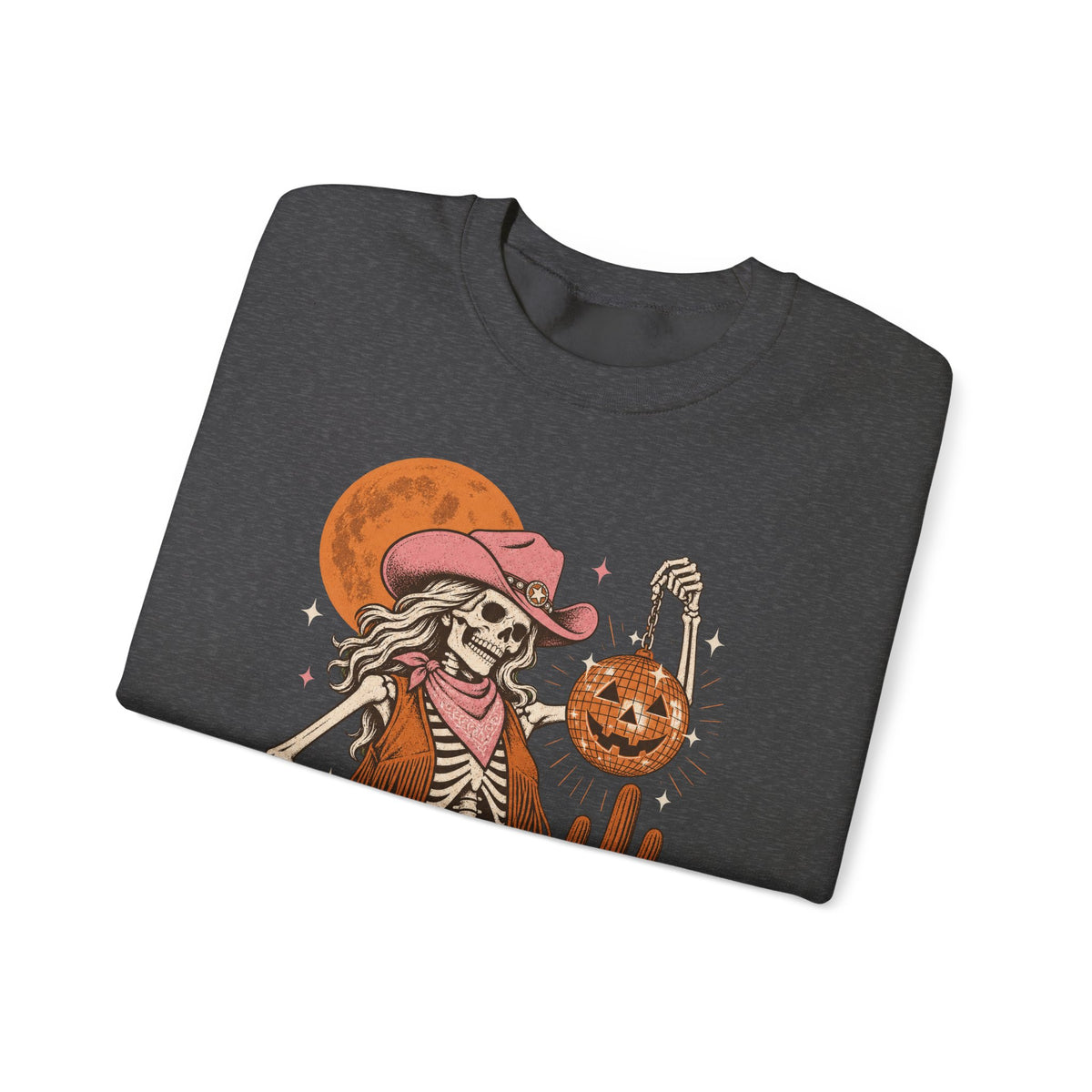 Howdy Boo Skeleton Cowgirl Sweatshirt, Western Halloween Crewneck, Spooky Cowgirl Pumpkin Sweatshirt, Fall Halloween Gift