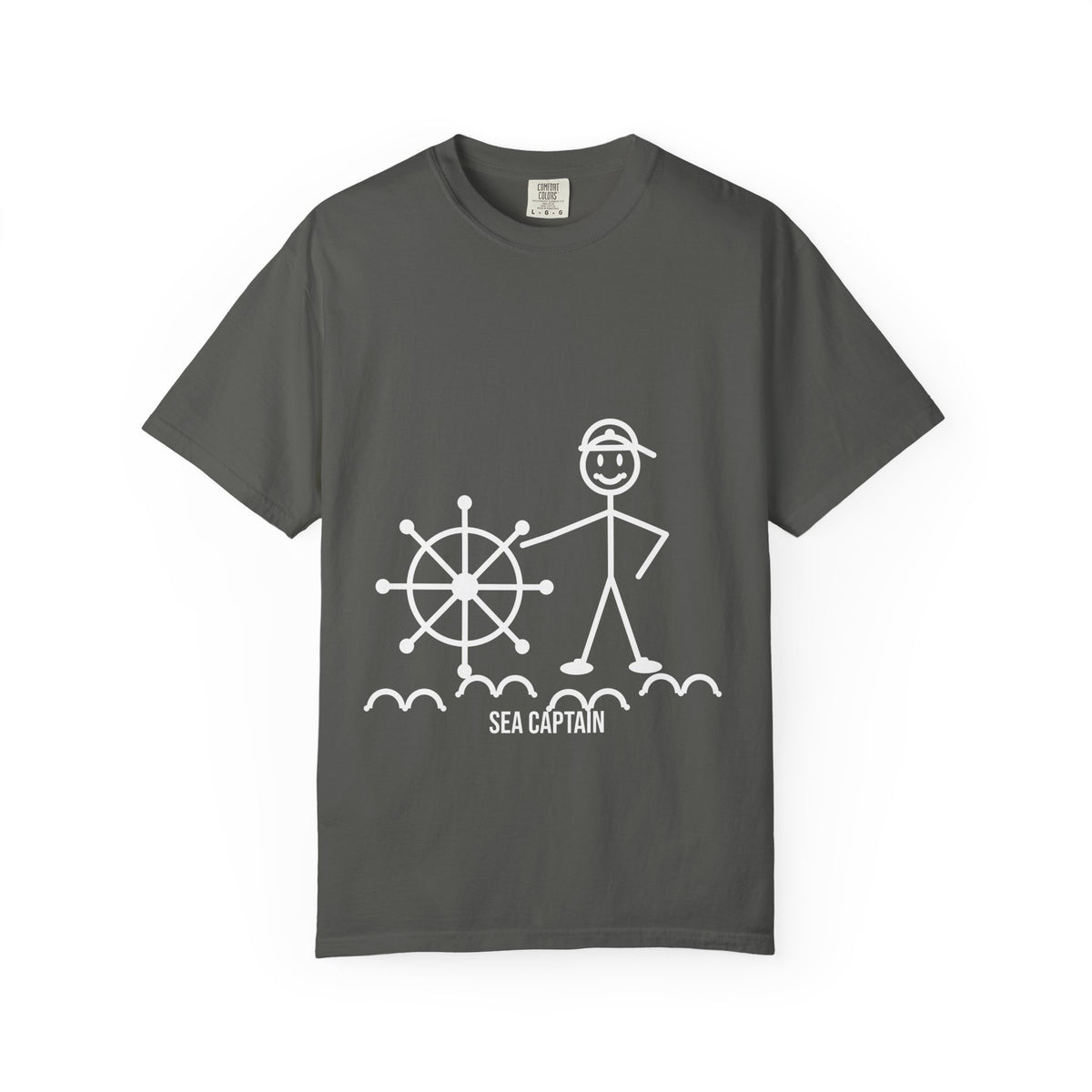 Sea Captain Tee - Funny Stick Figure Boat & Cruise Shirt