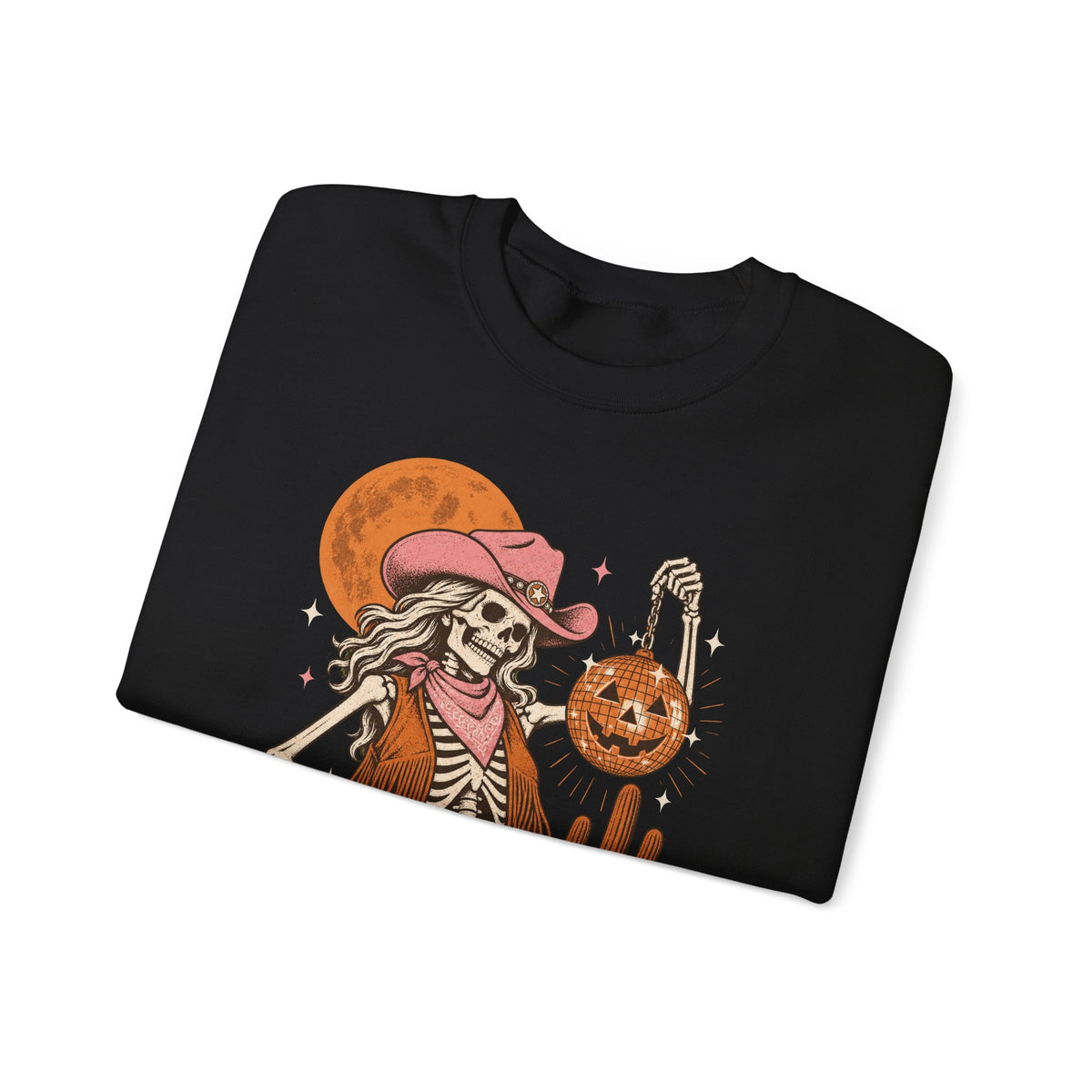 Howdy Boo Skeleton Cowgirl Sweatshirt, Western Halloween Crewneck, Spooky Cowgirl Pumpkin Sweatshirt, Fall Halloween Gift