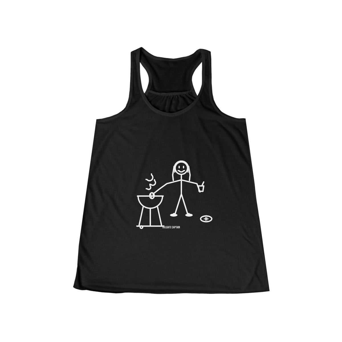 Tailgate Captain Racerback Tank - Funny Stick Figure Game Day Tank