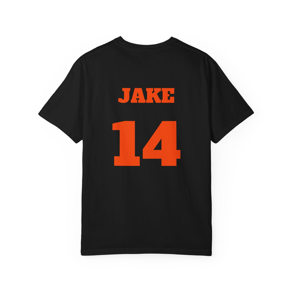 Custom Tailgate Crew Shirt, Personalized Group Name Football Tee, Game Day Shirt with Name and Number, Comfort Colors Tailgate Tee