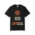 Personalized Cruise Crew Shirt, Captain of Bad Decisions Custom Name Tee, Group Cruise 2026 Shirt, Matching Family Cruise Shirts, Comfort Colors